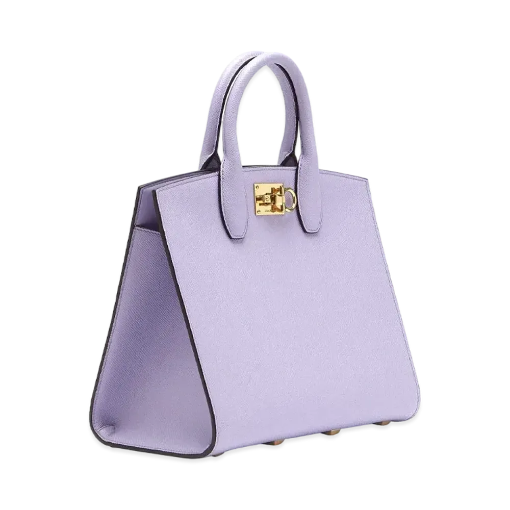 Salvatore Ferragamo Studio Box Bag "Purple"