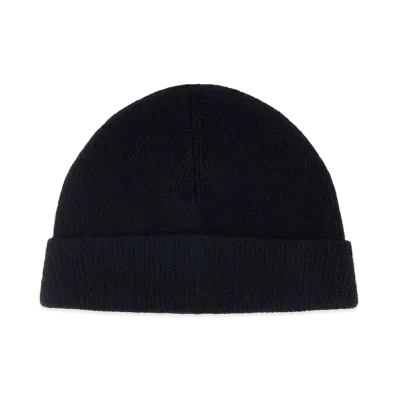 LEMAIRE Wool Blend Beanie Hat "Midnight Blue"
