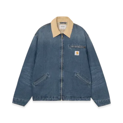 Carhartt WIP OG Detroit Jacket "Blue/Dusty H Brown(Dark Used Wash)"