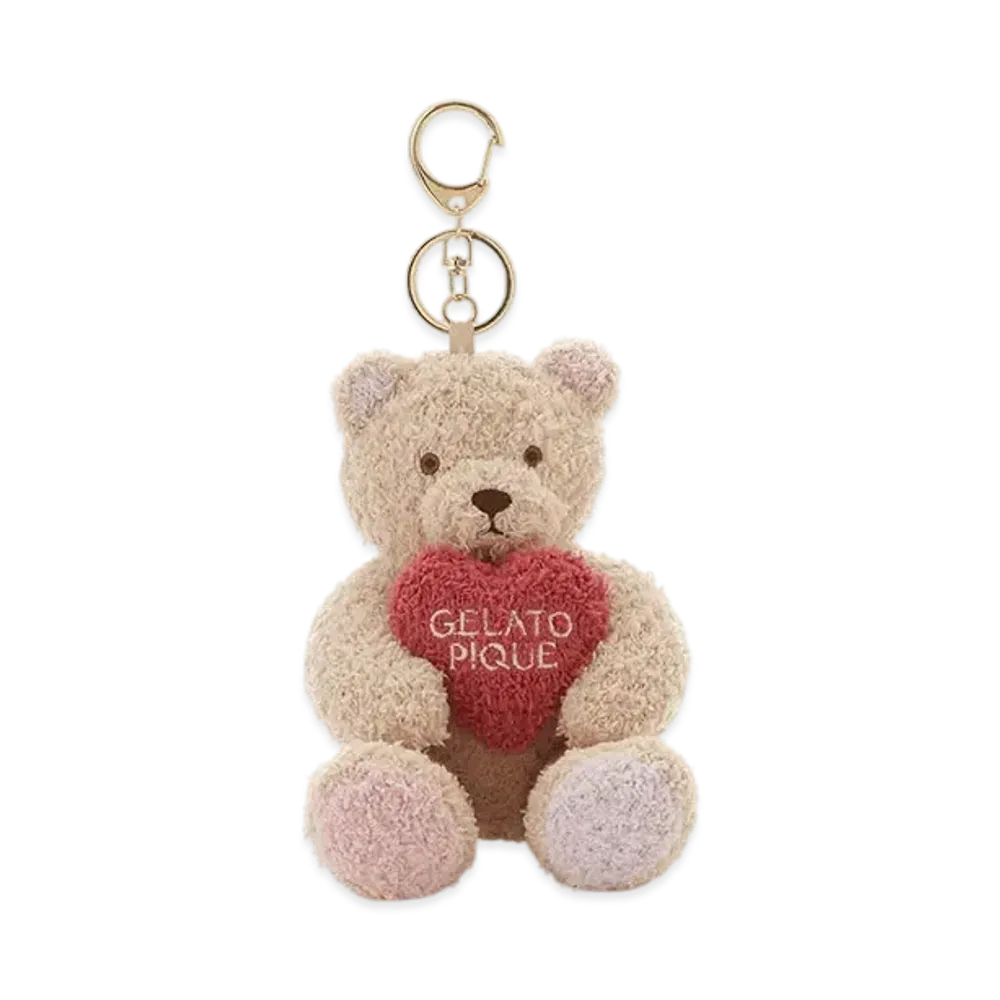 GELATO PIQUE Valentine Baby Moco Heart Bear Charm "Pink"