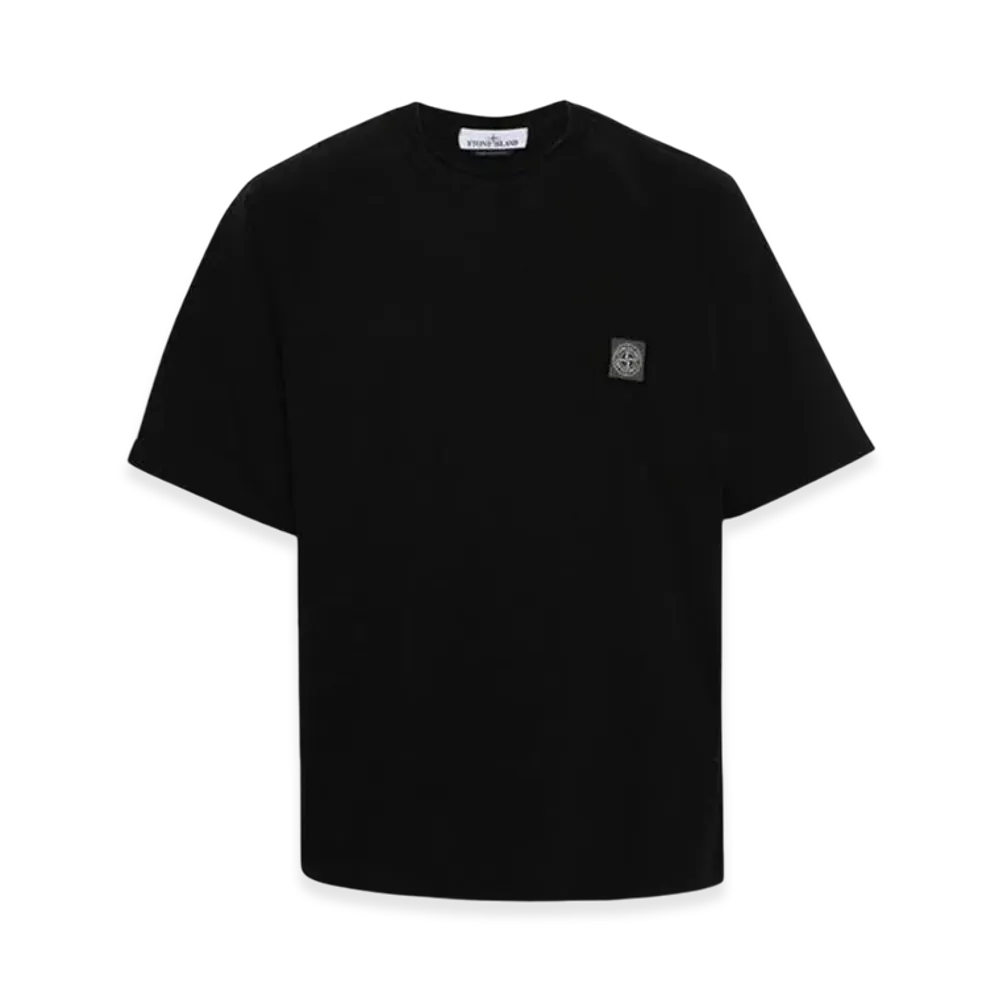 Stone Island 21544 Wappen Patch Cotton Jersey T-Shirt - 24SS "Black"