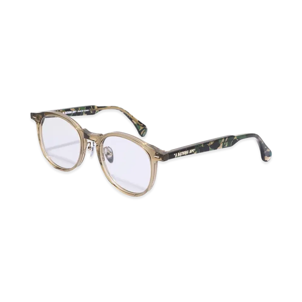 A BATHING APE Optical Frame #13 "Gray/Gold"