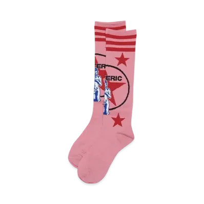 HYSTERIC GLAMOUR Hys Star High Socks "Pink"