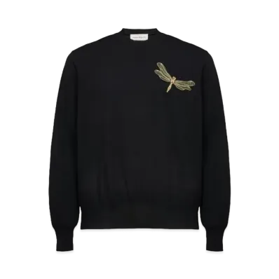 Alexander McQUEEN Dragonfly Applique Jumper "Black"