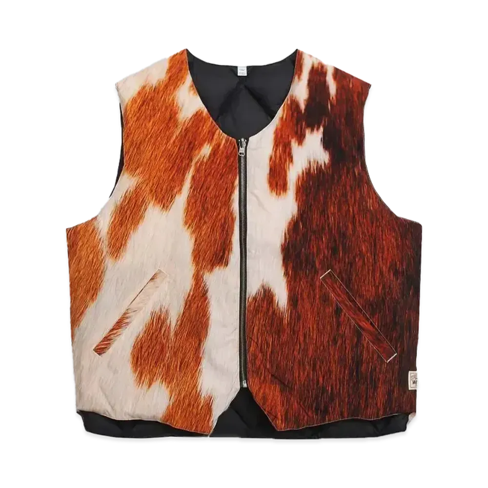 Stussy Revesrible Quilted Vest "Cowhide"