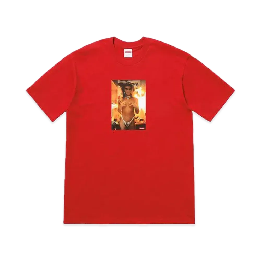 Supreme Nan Goldin Kim in Rhinestone Tee "Red"
