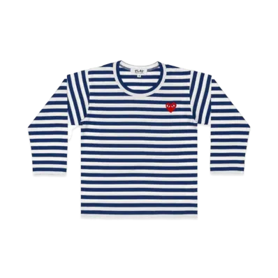 PLAY COMME des GARCONS Kids Striped T-Shirt "Blue"