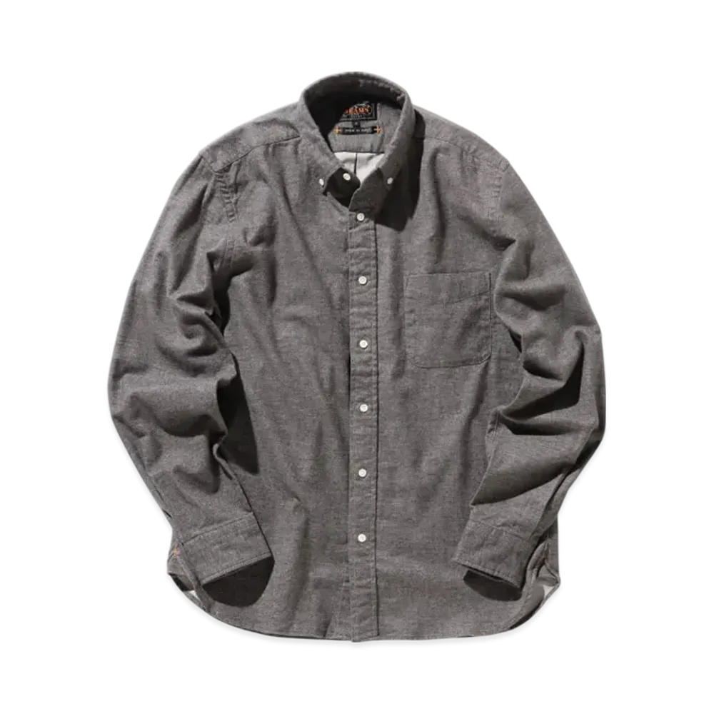 BEAMS B.D. Flannel Solid "Gray"