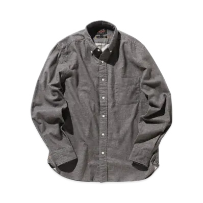 BEAMS B.D. Flannel Solid "Gray"