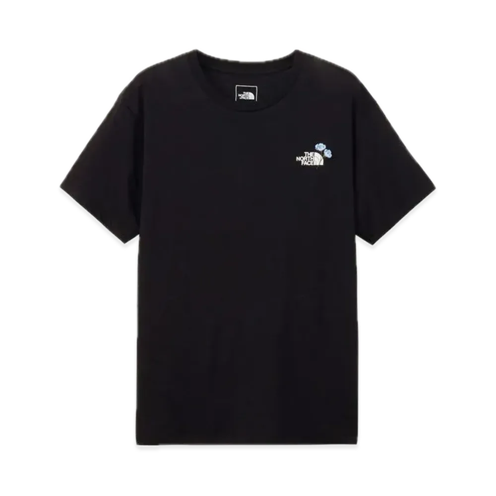 The North Face Short Sleeve Flower Logo Tee "Black"