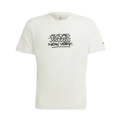 ADIDAS NYC TENNIS GRAPHIC SHORT SLEEVE TEE "Wonder White"