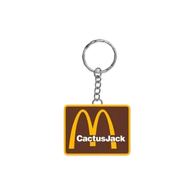Travis Scott Cactus Jack x McDonald's Cj Arches II Keychain "Brown Yellow"