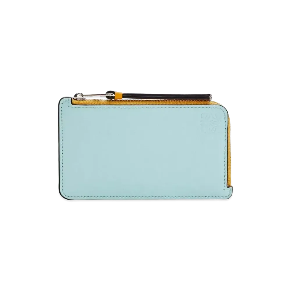 LOEWE Coin Cardholder In Classic Calfskin "Yellow Mango / Multicolor"