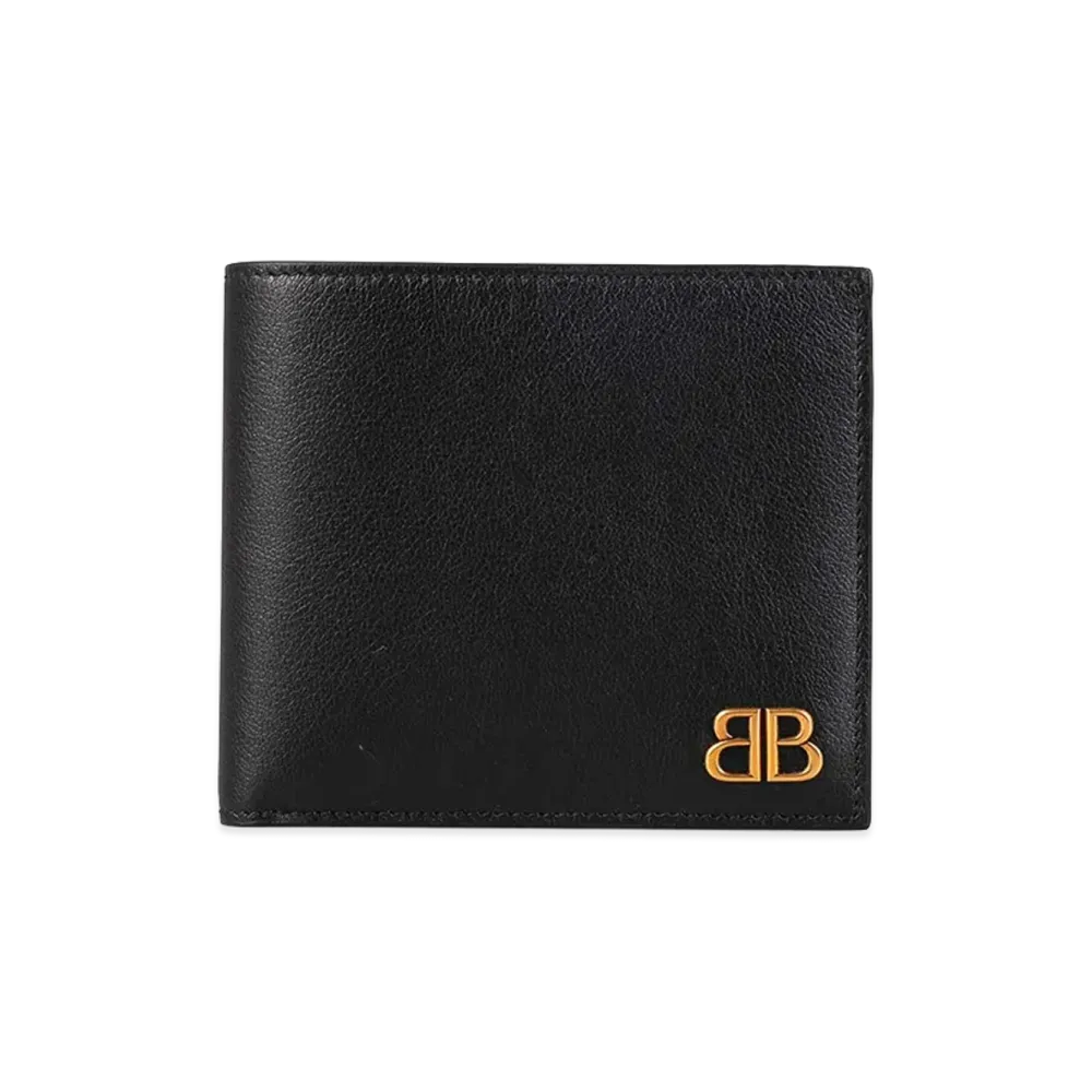 BALENCIAGA Monaco Square Wallet "Black"
