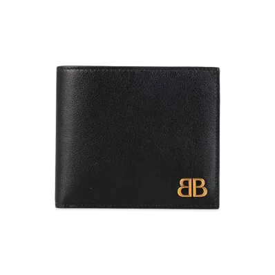 BALENCIAGA Monaco Square Wallet "Black"