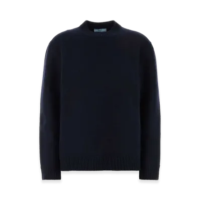 PRADA Women's Wool Sweater "Navy Blue"