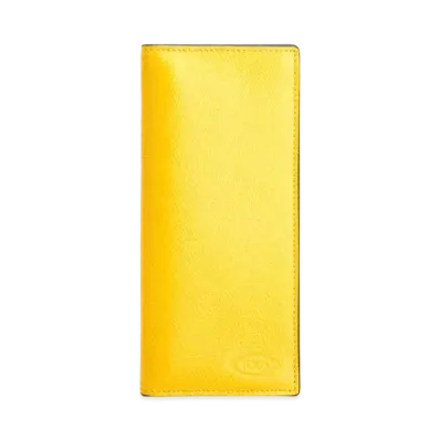 TOD'S Wallet In Leather "Yellow/Grey"