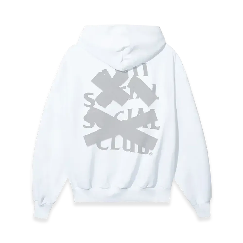 ANTI SOCIAL SOCIAL CLUB I FEEL NUMB Cancelled Tonal Hoodie "White"