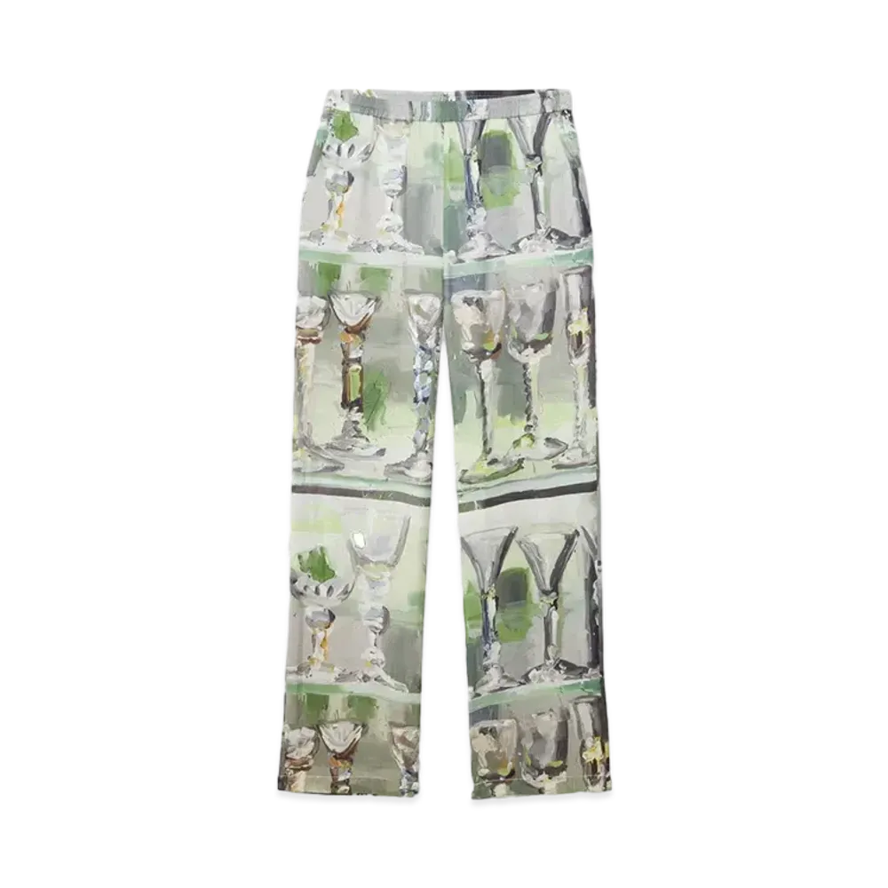 MSGM Pants With Glass Print "Green"