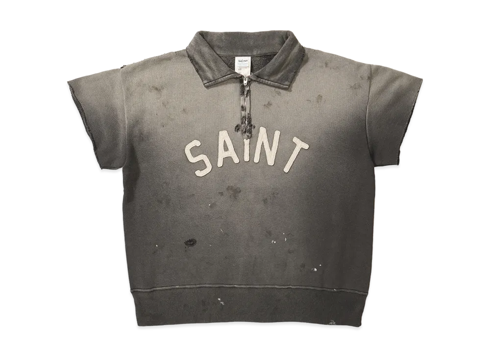 SAINT Mxxxxxx SS Half Zip Sweat Saint "Charcoal"