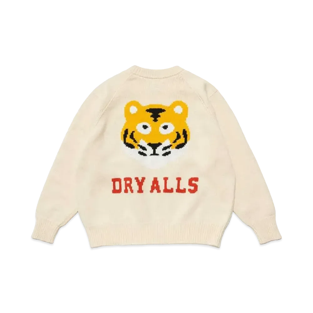 HUMAN MADE RAGLAN SLEEVE KNIT "White"