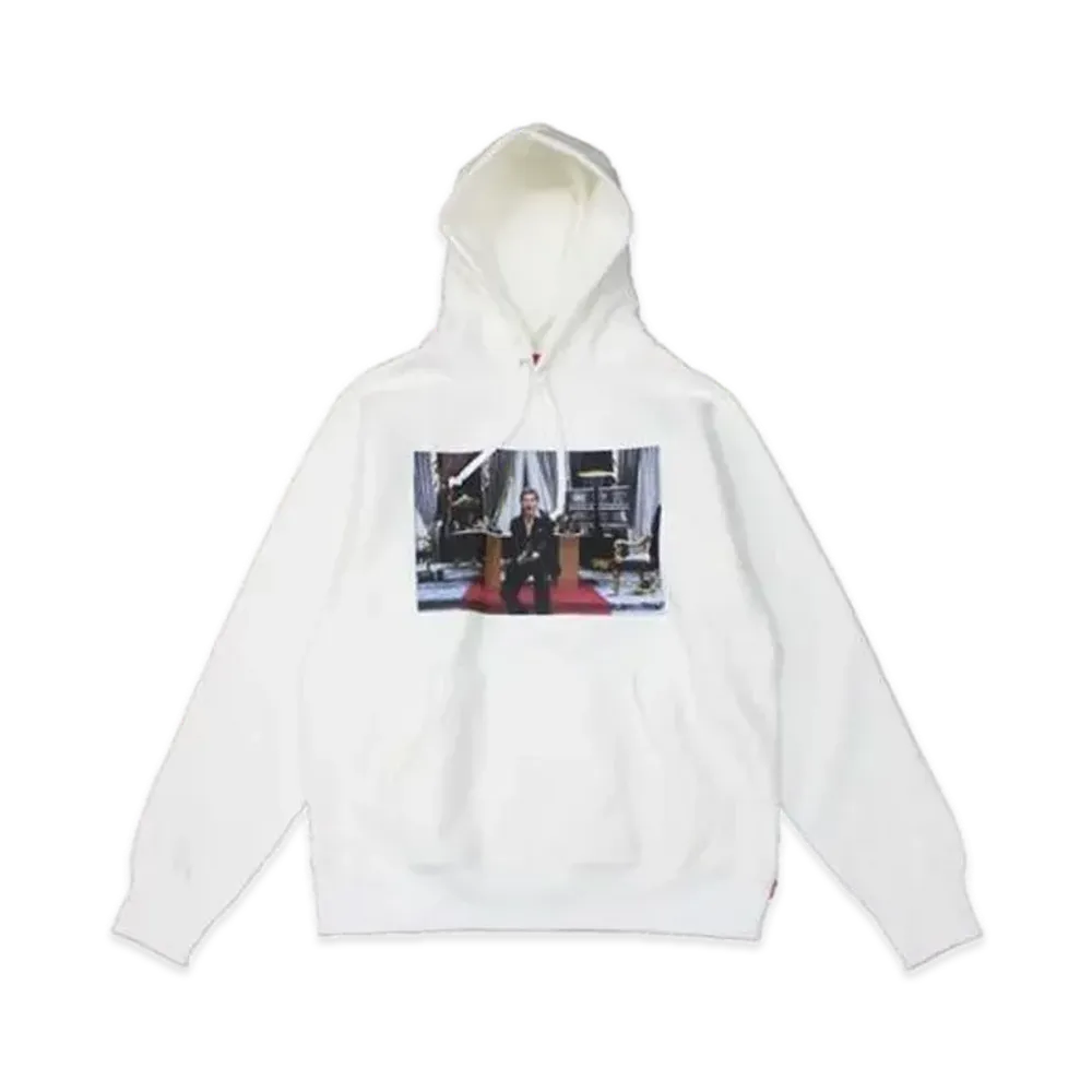 Supreme Scarface Friend Hooded Sweatshirt "White"