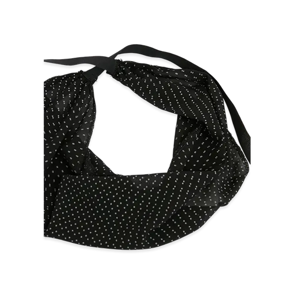 MM6 Maison Margiela Star Chiffon Scarf "Black/White"