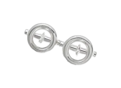 Hermes Mini Chaine D'Ancre Earrings Medium Model "Silver"