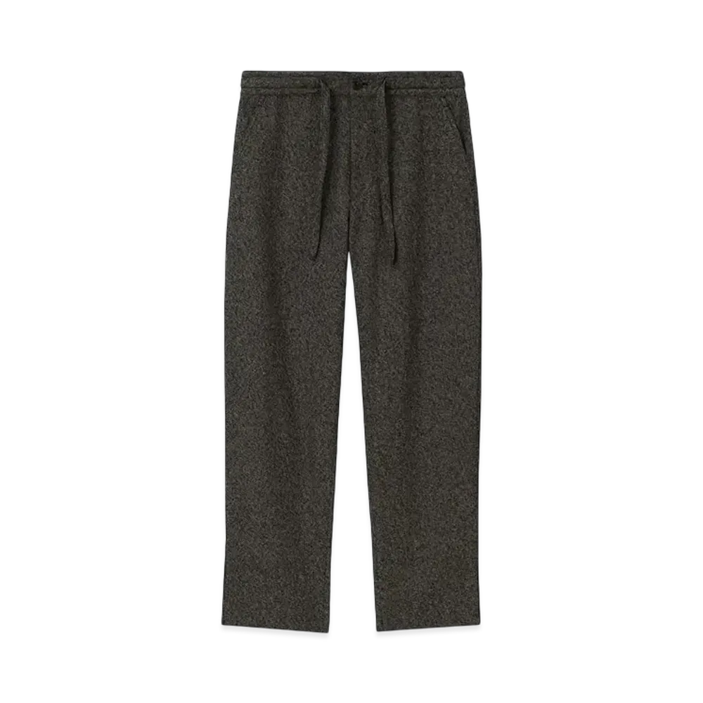 Paul Smith Cotton Tweed Wide Trousers "Gray"