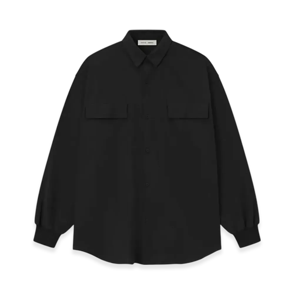 FEAR OF GOD ESSENTIALS Oxford Shirt "Jet Black"