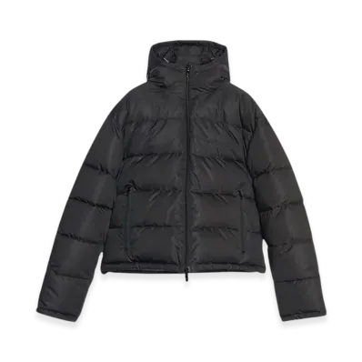 BALENCIAGA Logo Puffer Down Jacket "Black"