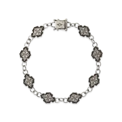 APHRODITEGANG GAKKIN x BUDSPOOL Kamon Bracelet "Silver"