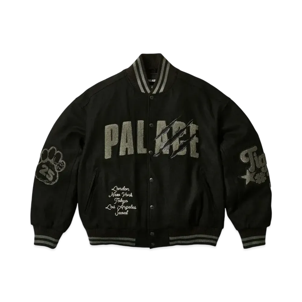 PALACE Tora Tora Varsity Jacket "Black"