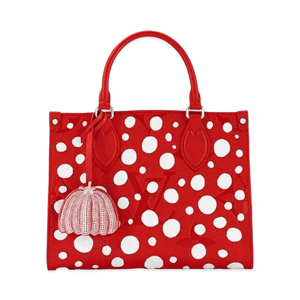 Louis Vuitton x Yayoi Kusama OnTheGo PM Monogram Empreinte Leather Infinity Dots "Rouge/Blanc"