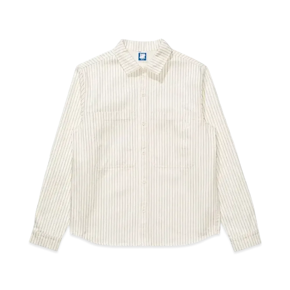 UNDEFEATED Hickory Denim L/S Shirt "Off White"
