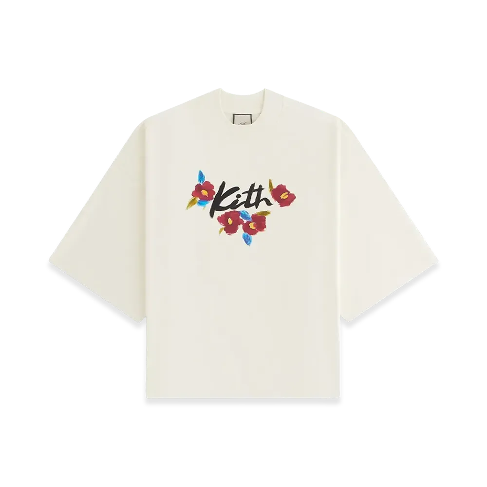 Kith Women's Ruben Brush Floral Tee "Silk"