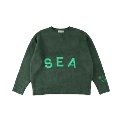 WIND AND SEA x nestwell (SEA) Over crew neck "Green"