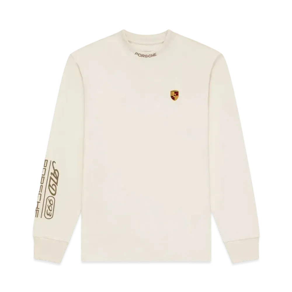 Aime Leon Dore x Porsche 993 Turbo Logo Long-Sleeve Tee "Cream"
