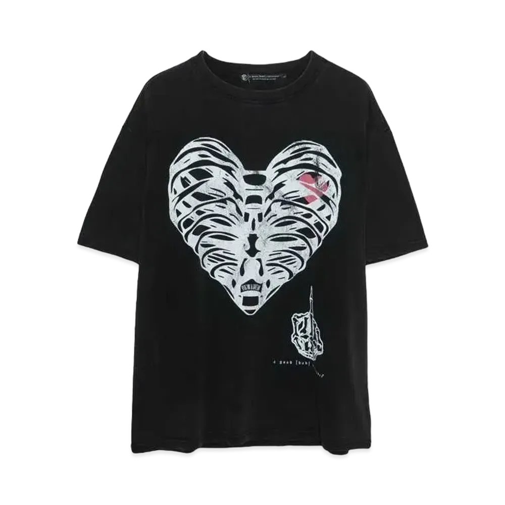 A GOOD BAD INFLUENCE HEARTACHE T-SHIRT "BLACK"
