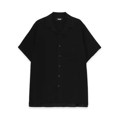 WILDSIDE YOHJI YAMAMOTO Rayon Short Sleeve Shirt "Black"