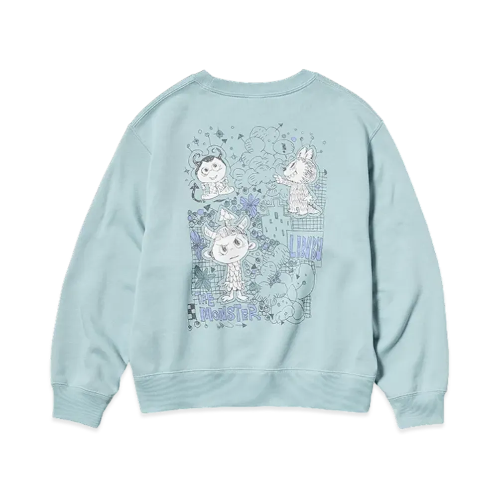 Uniqlo x POP MART THE MONSTERS (LABUBU) Sweat Shirt Girls "Green"