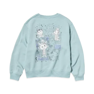 Uniqlo x POP MART THE MONSTERS (LABUBU) Sweat Shirt Girls "Green"