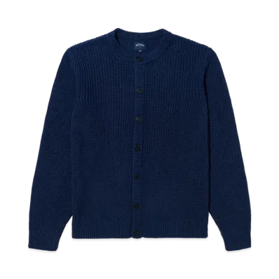 Noah Cotton Sweater Cardigan "Navy"