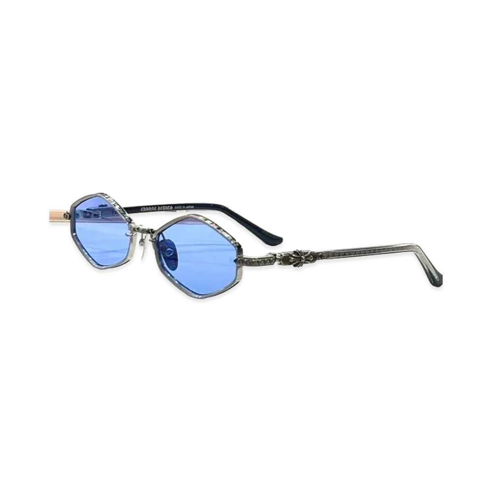 Chrome Hearts NIPSLIP Sunglasses "Silver/Blue"