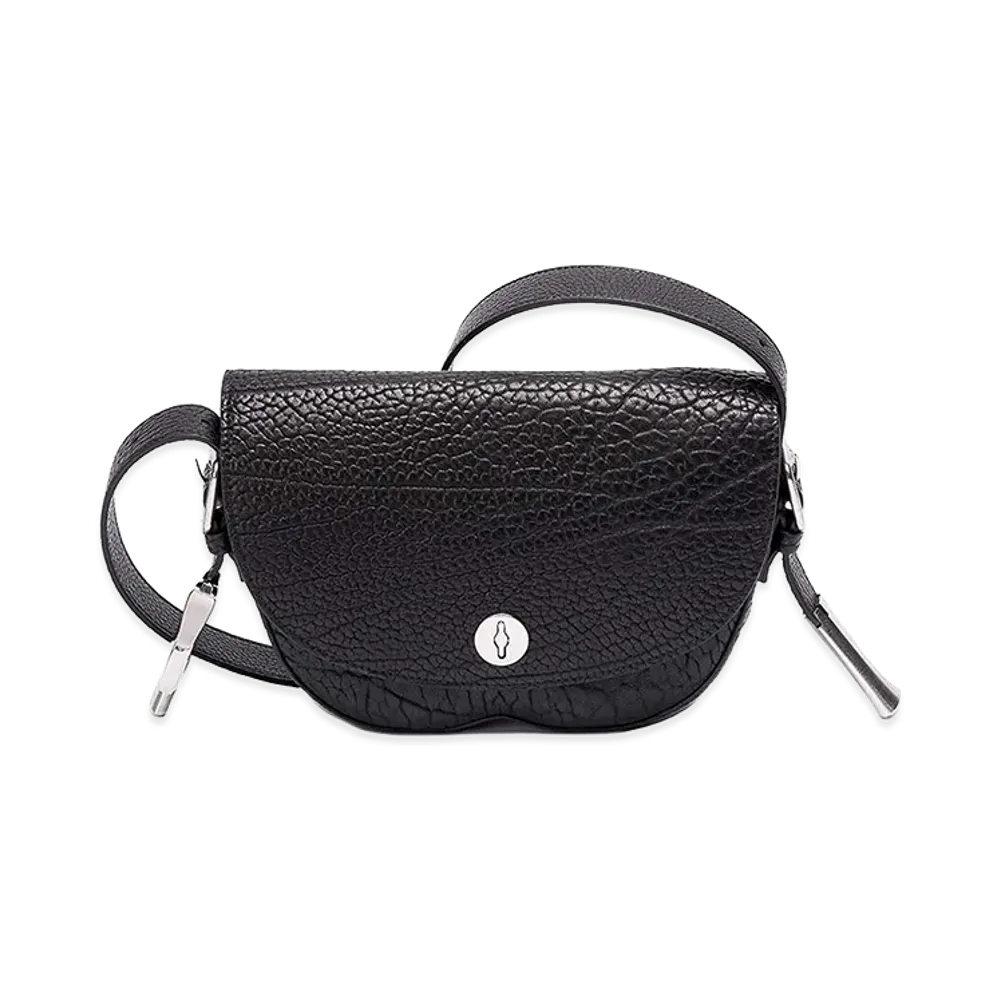 Burberry Women's Small chess Leather Satchel Bag "Black"