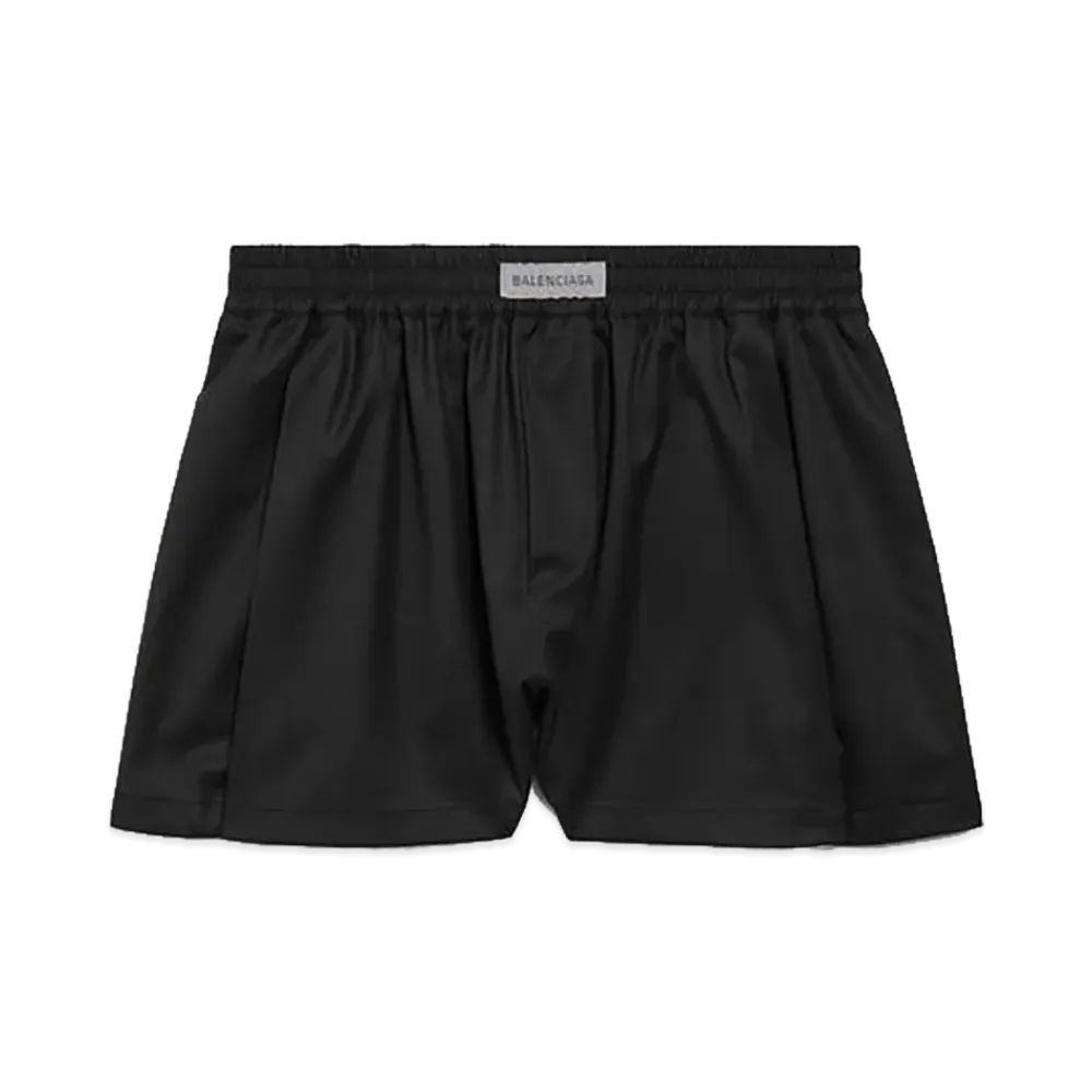 BALENCIAGA Women's A-Line Boxer Shorts "Black"
