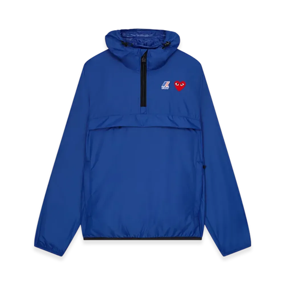 PLAY COMME des GARCONS K-Way Half Zip "Blue"