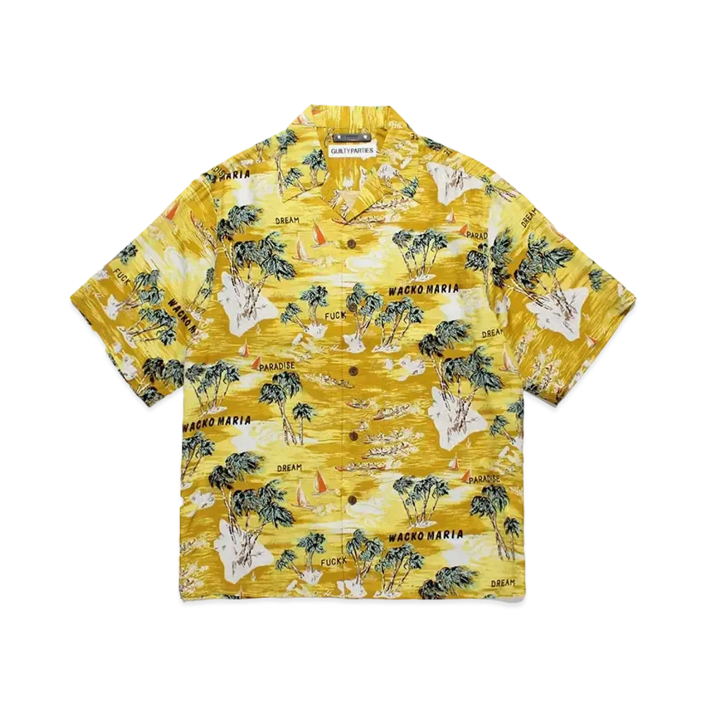 WACKO MARIA x MINEDENIM / Hawaiian Shirt "Yellow"
