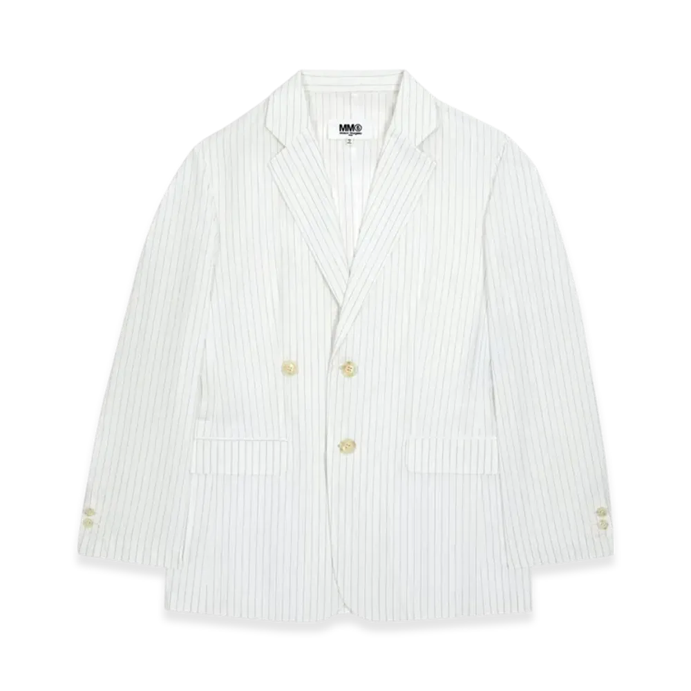 MM6 Maison Margiela Women's Single Breasted Suit Jacket "White"