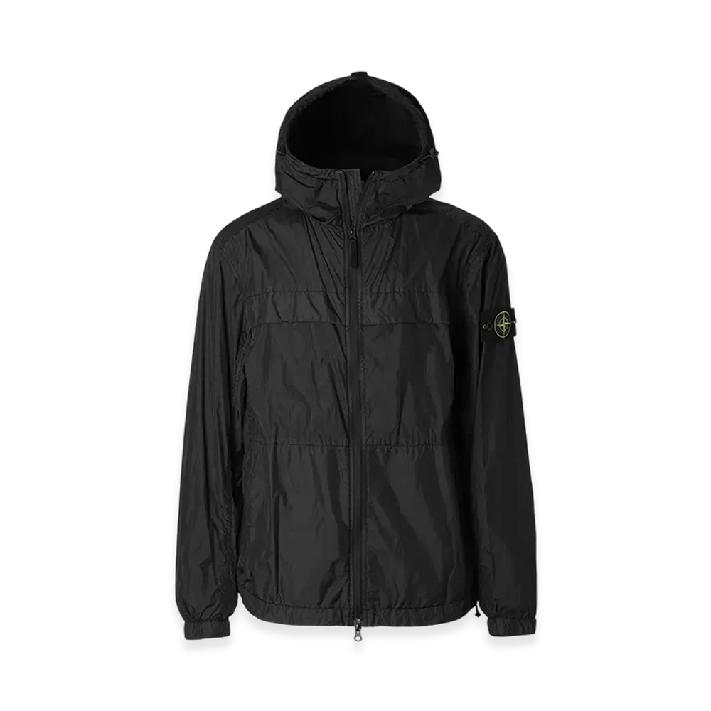 Stone Island Hooded Blouson 40922 Garment Dyed Crinkle Reps R-NY "Black"